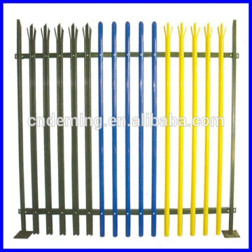 Beautiful Coloured Palisade Steel Fence for decorations of buildings